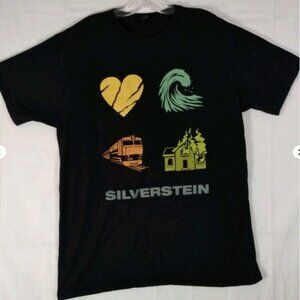 Silverstein Redux The First Ten Years Tshirt Size L Men's Black Tultex Tag Rock